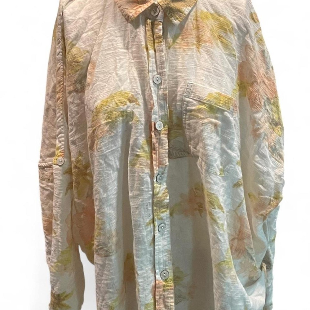 Oversized Cotton American Eagle multicoloured button up shirt Vacation